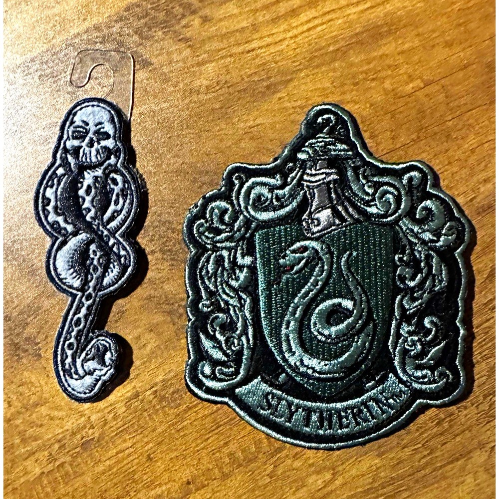 Universal Studios Harry Potter Patch Pack Slytherin Crest & Dark Mark